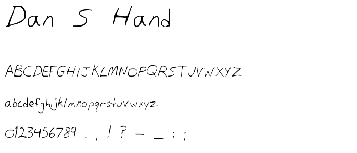 Dan_s Hand font